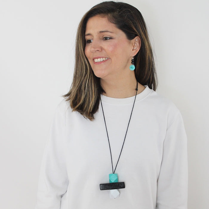 Turquoise Roxy Pendant - Sylca Designs - Chunky Jewelry
