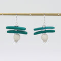 Turquoise Skylar Coastal Aura Earrings - Sylca Designs - Chunky Jewelry