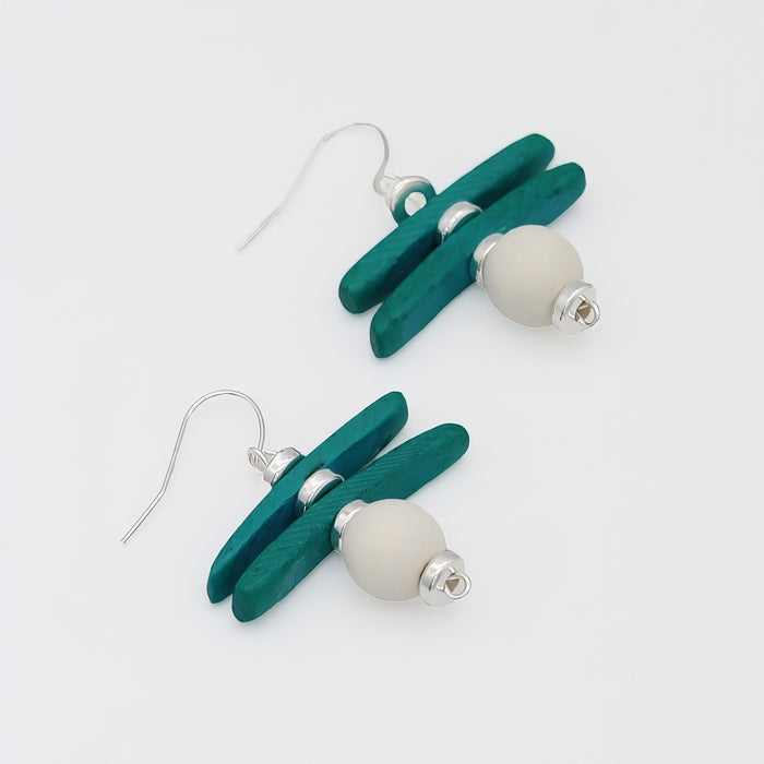Turquoise Skylar Coastal Aura Earrings - Sylca Designs - Chunky Jewelry