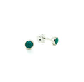 4mm turquoise studs silver