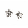 sterling silver turtle stud earrings designed in broome by lush designs jewellery