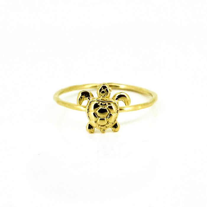 gold turtle ring