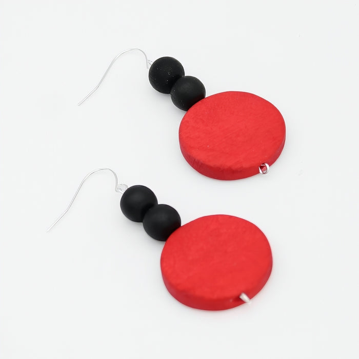 Velvet Red Drop Earring