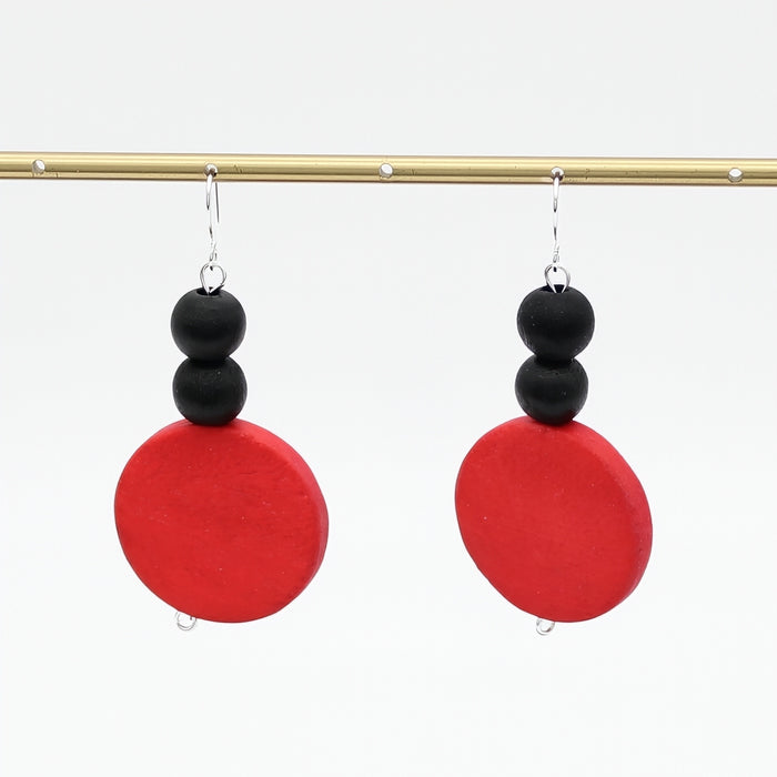 Velvet Red Drop Earring