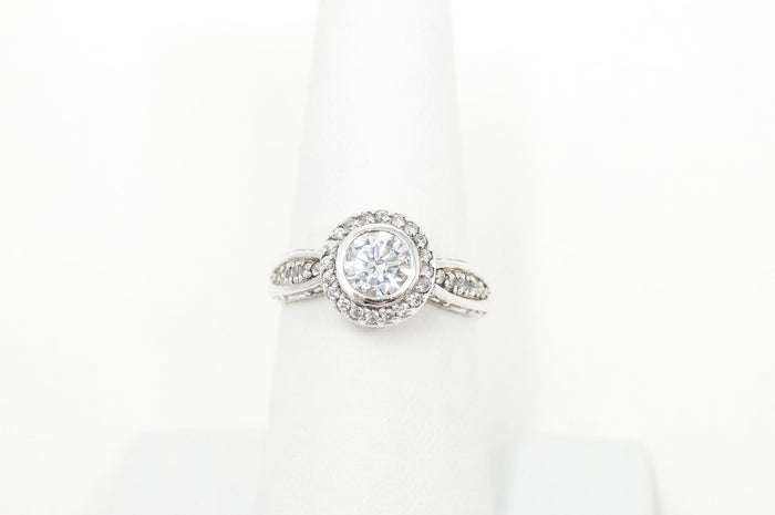Vintage Designer ATI Cubic Zirconia Sterling Silver Ring - Sz 7 -797656665