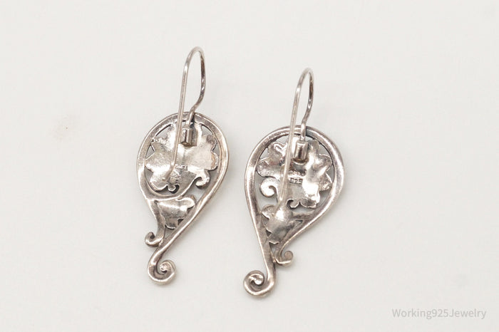 Vintage Designer Boma Balinese Sterling Silver Earrings
