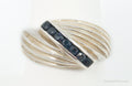 Vintage Designer CNA Sapphire Sterling Silver Ring - Size 8