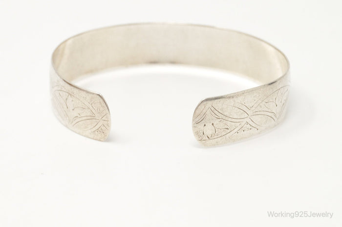 Vintage Designer Danecraft Art Nouveau Sterling Silver Bracelet