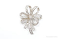 Vintage Designer ESPO Joesph Esposito Cubic Zirconia Art Deco Sterling Brooch