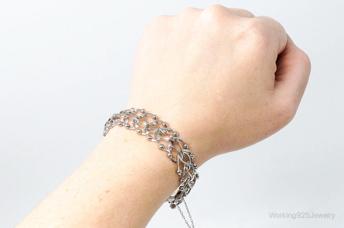 Vintage Designer Lang Sterling Silver Bracelet