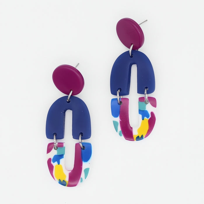 Vivid Fusion Earrings - Sylca Designs - Chunky Jewelry