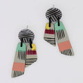 Vivid Hues Geometric Earring - Sylca Designs - Chunky Jewelry