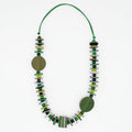 Vivid Ivy Green Leather Necklace