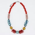 Vivid Multi Color Marcella Statement Necklace - Sylca Designs - Chunky Jewelry