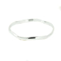 wavy silver bangle