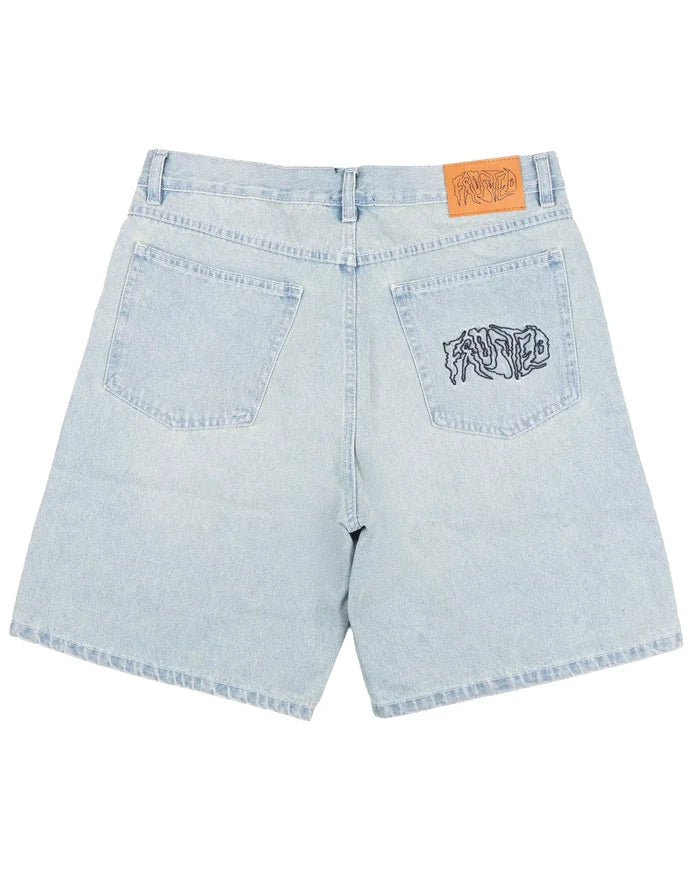 Wavy Baggy Shorts - Sunfaded Blue