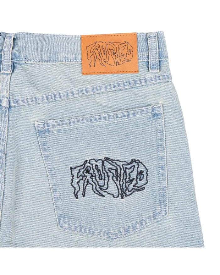 Wavy Baggy Shorts - Sunfaded Blue