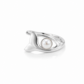 Whale Tail Ring Silver