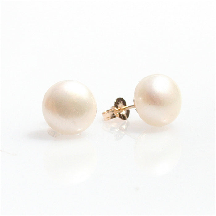 pearl studs in gold