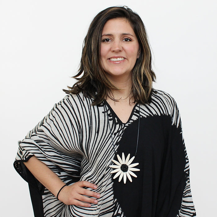 White Amaya Flower Statement Necklace - Sylca Designs - Chunky Jewelry