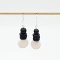 White and Black Dusk Earrings