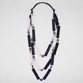 White Avalee Leather Necklace - Sylca Designs - Chunky Jewelry