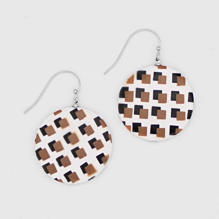 White Cecile Earrings - Sylca Designs - Chunky Jewelry