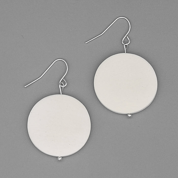 White Dot Rosie Earrings - Sylca Designs - Chunky Jewelry