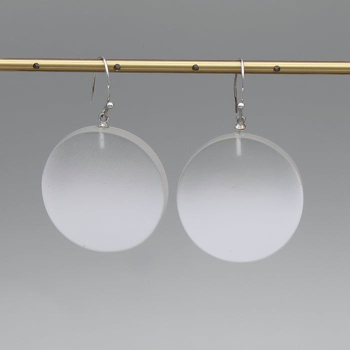 White Fantasy Ombre Earrings - Sylca Designs - Chunky Jewelry