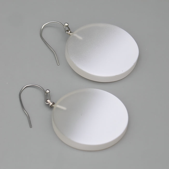 White Fantasy Ombre Earrings - Sylca Designs - Chunky Jewelry