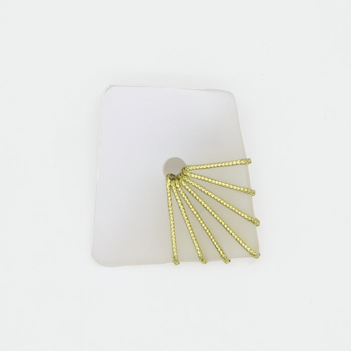 White Frosted Gold Thread Brooch