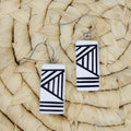 White Geometric Vesperra Earring - Sylca Designs - Chunky Jewelry
