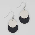 White Paris Leather Earrings - Sylca Designs - Chunky Jewelry