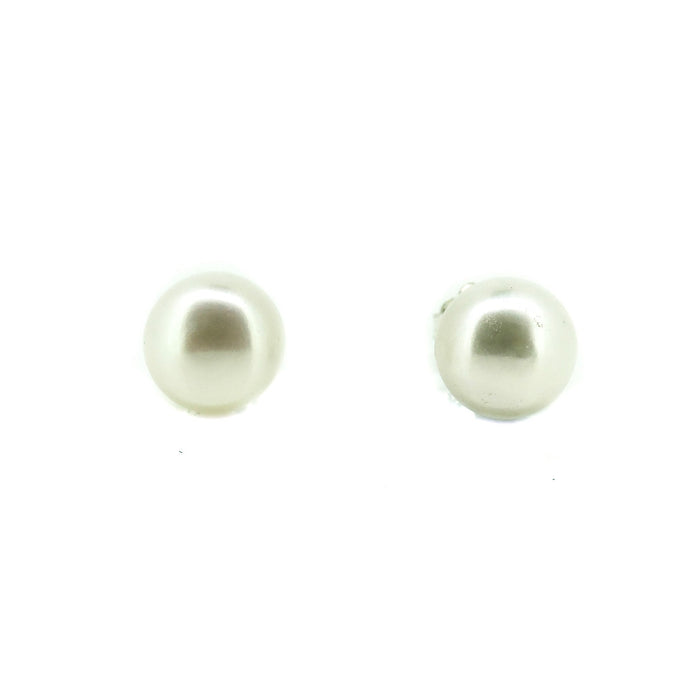 large white pearl studs 13mmm designed in broome by lush designs jewellery