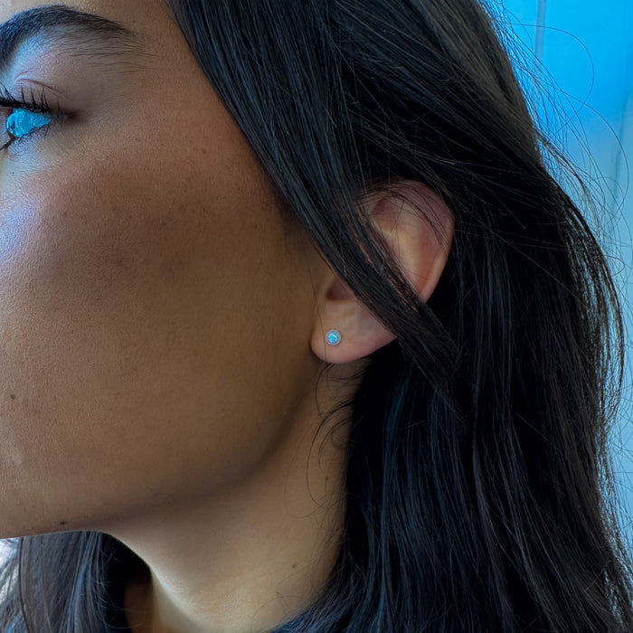 dainty genuine freshwater pearl studs
