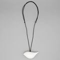 White Robin Pendant Necklace - Sylca Designs - Chunky Jewelry