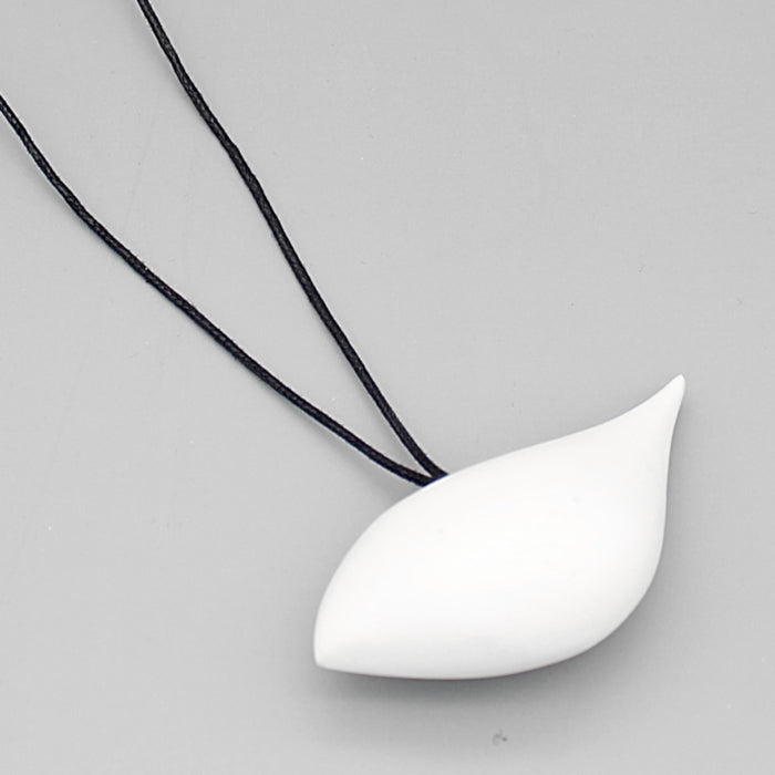 White Robin Pendant Necklace - Sylca Designs - Chunky Jewelry