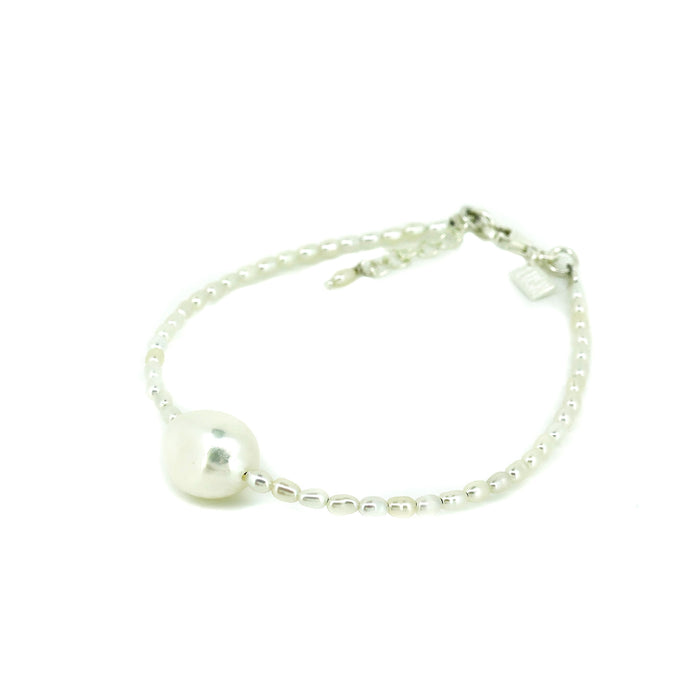 White Sands Pearl Bracelet Silver