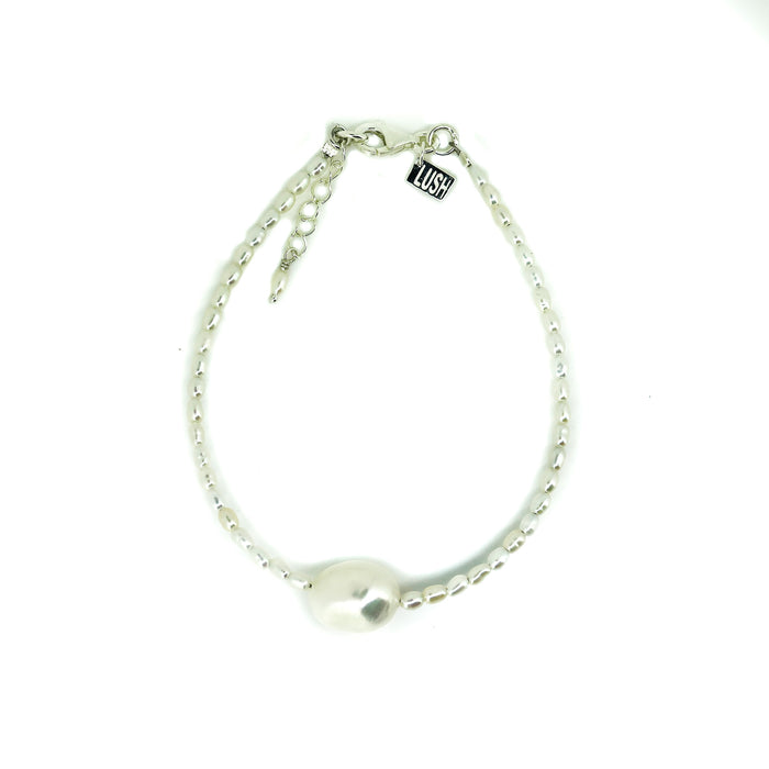 White Sands Pearl Bracelet Silver