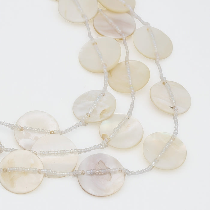 White Sky Dream Bib Necklace