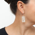 White Vega Earrings - Sylca Designs - Chunky Jewelry