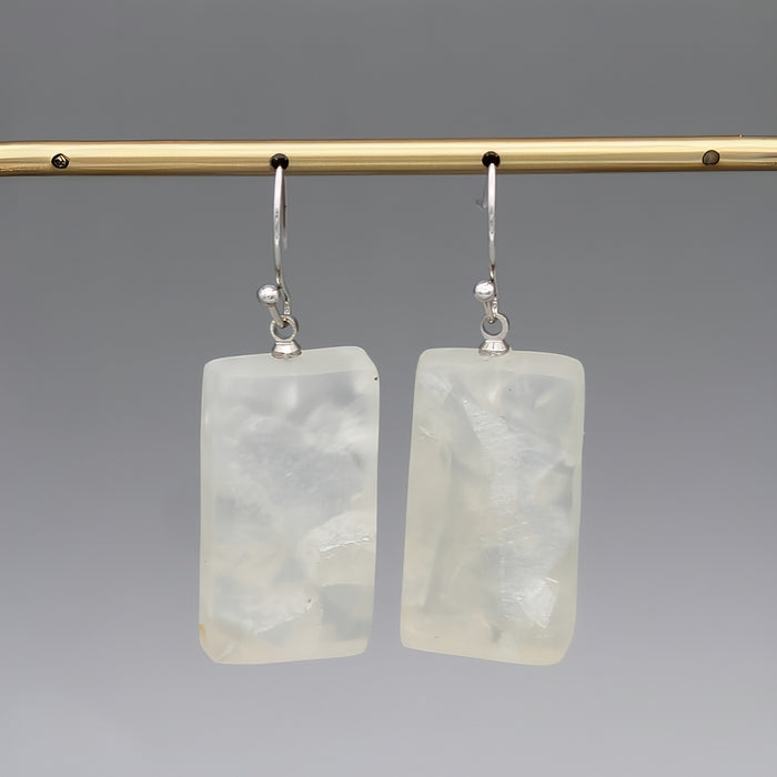 White Vega Earrings - Sylca Designs - Chunky Jewelry