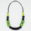 Wild Lime Mixed Media Statement Necklace - Sylca Designs - Chunky Jewelry