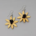 Yellow Amaya Flower Earrings - Sylca Designs - Chunky Jewelry