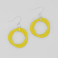 Yellow Cefalu Swirl Earring - Sylca Designs - Chunky Jewelry