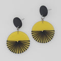 Yellow Frosted Yanna Earrings - Sylca Designs - Chunky Jewelry