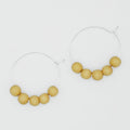 Yellow Hoop Dangle Earring - Sylca Designs - Chunky Jewelry