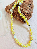 Yellow Natural Shell With Freshwater Pearls Phone Strap PC001