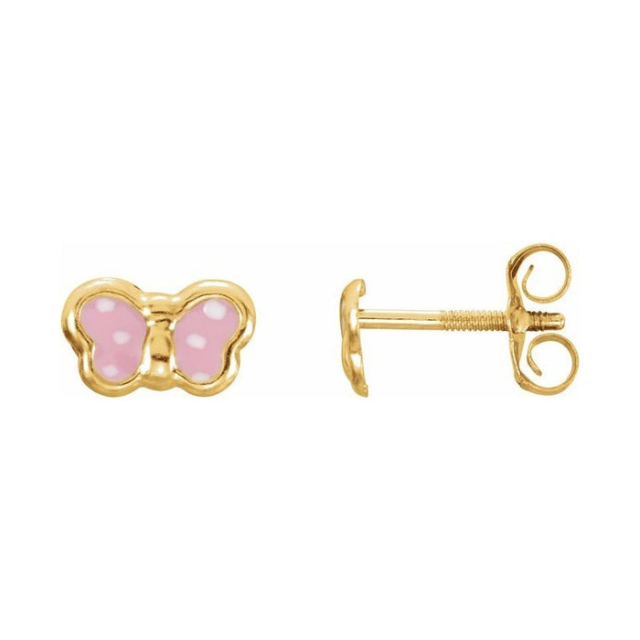 Youth Enamel Butterfly Earrings