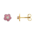 Youth Enamel Flower Earrings